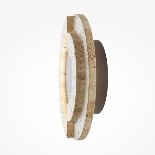 Бра LED MOD462WL-L10BG3K Daylight Maytoni бежевый на 1 лампу, основание чёрное в стиле современный отражённый свет фото 5