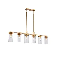 Светильник подвесной Radiales 3099-6U Favourite прозрачный 6 ламп, основание золотое в стиле классический 
