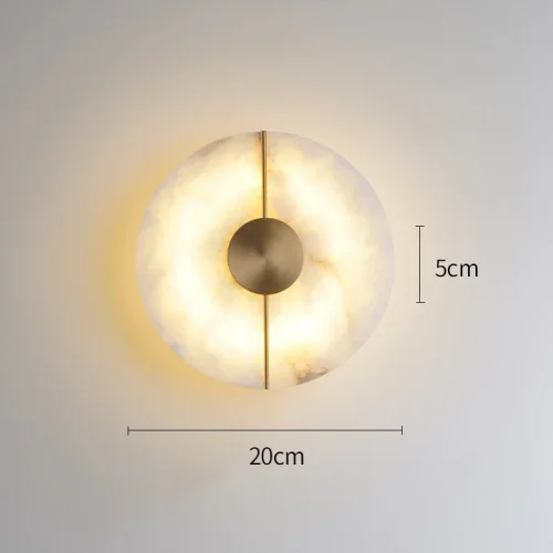 Настенный светильник PHEBE D 211993-26 ImperiumLoft белый на 1 лампу, основание латунь в стиле современный фото 11 Настенный светильник PHEBE D 211993-26 ImperiumLoft белый на 1 лампу, основание латунь в стиле современный фото 11