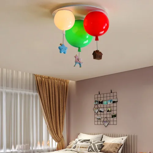 Светильник потолочный BLOW TRIO Multicolor 212518-23 ImperiumLoft разноцветный на 3 лампы, основание белое в стиле современный фото 9
