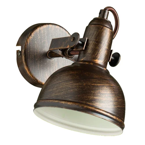 Бра лофт Martin A5213AP-1BR Arte Lamp коричневый на 1 лампа, основание коричневое в стиле лофт 
