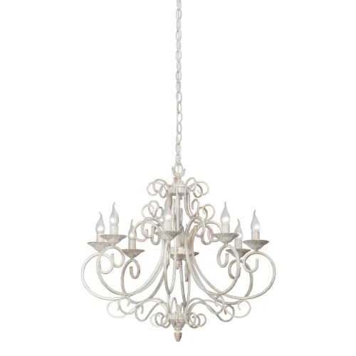 Люстра подвесная V1094-0/8 Vitaluce без плафона на 8 ламп, основание белое в стиле классический 