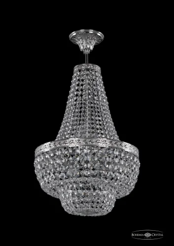 Люстра потолочная хрустальная 19101/H2/35IV Ni Bohemia Ivele Crystal прозрачная на 6 ламп, основание никель в стиле классический sp