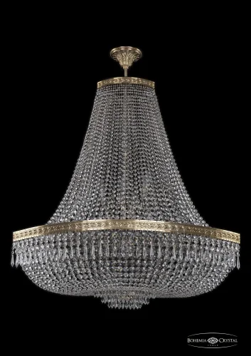 Люстра потолочная хрустальная 19273/H2/100IV Pa Bohemia Ivele Crystal прозрачная на 18 ламп, основание латунь в стиле классический sp