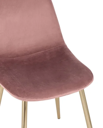 Стул Валенсия, велюр пыльно-розовый, золотые ножки УТ000004430 Stool Group, розовый/велюр, ножки/металл/золотой, размеры - ****450*520 фото 7 Стул Валенсия, велюр пыльно-розовый, золотые ножки УТ000004430 Stool Group, розовый/велюр, ножки/металл/золотой, размеры - ****450*520 фото 7