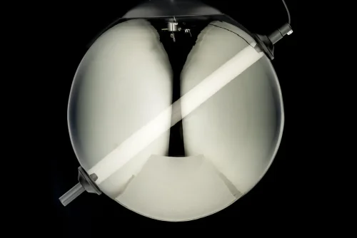 Светильник подвесной Canzo L 1.P8 CL Arti Lampadari серый чёрный 1 лампа, основание чёрное в стиле современный лофт  фото 2