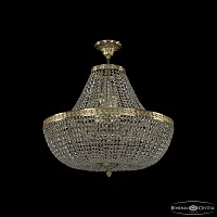 Люстра подвесная 19051/H1/55IV G C1 Bohemia Ivele Crystal прозрачная на 12 ламп, основание золотое в стиле классика sp