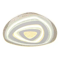 Люстра потолочная LED Arzano OML-08407-146 Omnilux прозрачная на 1 лампа, основание белое в стиле хай-тек 