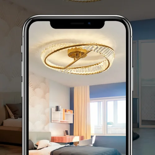 Люстра потолочная BERTOLDA CH D50 223695-23 ImperiumLoft прозрачная на 1 лампу, основание латунь в стиле современный фото 13