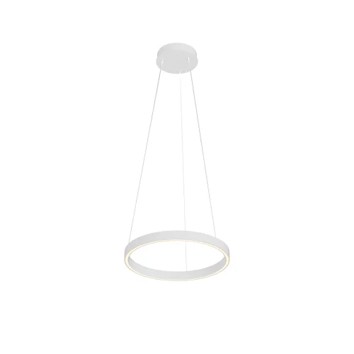 Светильник подвесной LED Rim MOD058PL-L22WK Maytoni белый на 1 лампу, основание белое в стиле современный хай-тек минимализм кольца