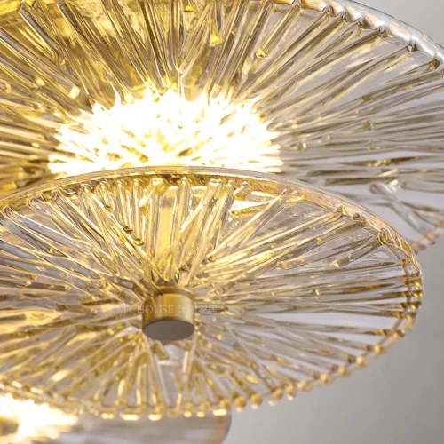 Люстра потолочная AGAPI GOLD 206123-23 ImperiumLoft прозрачная на 1 лампу, основание латунь в стиле современный фото 3 Люстра потолочная AGAPI GOLD 206123-23 ImperiumLoft прозрачная на 1 лампу, основание латунь в стиле современный фото 3