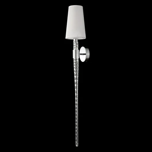 Бра LUMINOUS AP1 CHROME Crystal Lux белый на 1 лампу, основание хром в стиле классический Бра LUMINOUS AP1 CHROME Crystal Lux белый на 1 лампу, основание хром в стиле классический