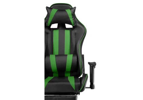 Компьютерное кресло Corvet black / green 15467 Woodville, зелёный чёрный/искусственная кожа, ножки/пластик/чёрный, размеры - *1350***540* фото 9