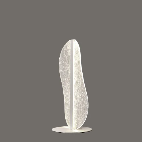 Настольная лампа LED Bianca 7768 Mantra прозрачная 1 лампа, основание белое металл в стиле хай-тек современный  фото 3