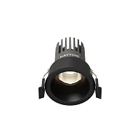 Светильник точечный LED Dip DL123-10W-4K-B Maytoni чёрный на 1 лампу, основание чёрное в стиле современный круглый