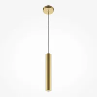 Светильник подвесной Pro Focus MOD161PL-01G1 Maytoni золотой 1 лампа, основание золотое в стиле современный трубочки