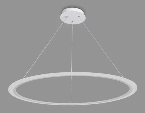 Светильник подвесной LED с пультом FA4351 Ambrella light белый 1 лампа, основание белое в стиле современный хай-тек минимализм с пультом кольца фото 4
