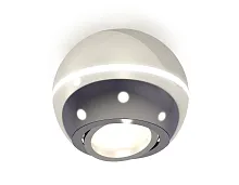 Светильник накладной Techno spot XS1104011 Ambrella light серебряный 1 лампа, основание серебряное в стиле модерн круглый