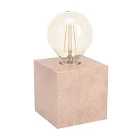 Настольная лампа Prestwick 1 43548 Eglo без плафона 1 лампа, основание бежевое металл в стиле современный 