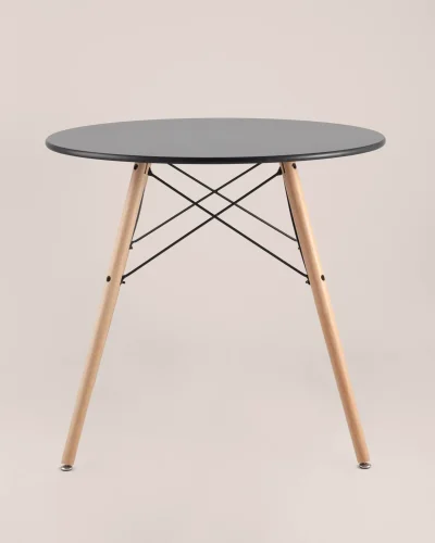 Стол круглый EAMES DSW NEW D=80, черный УТ000039067 Stool Group столешница чёрная из мдф фото 5
