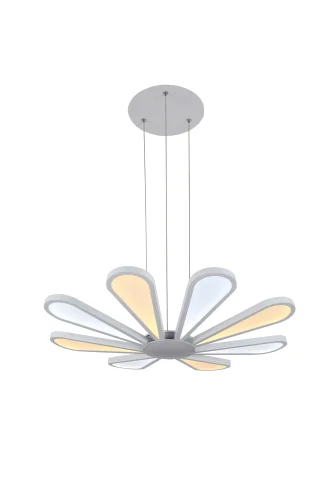 Люстра подвесная Miracoli 200.8 LED Lucia Tucci белая на 1 лампа, основание белое в стиле современный 