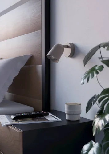 Бра Camaldoli 902343 Eglo бежевый на 1 лампу, основание бежевое в стиле современный для чтения фото 3 Бра Camaldoli 902343 Eglo бежевый на 1 лампу, основание бежевое в стиле современный для чтения фото 3