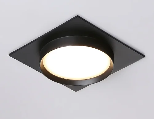 Светильник точечный TN5231 Ambrella light чёрный 1 лампа, основание чёрное в стиле хай-тек современный квадратный фото 3