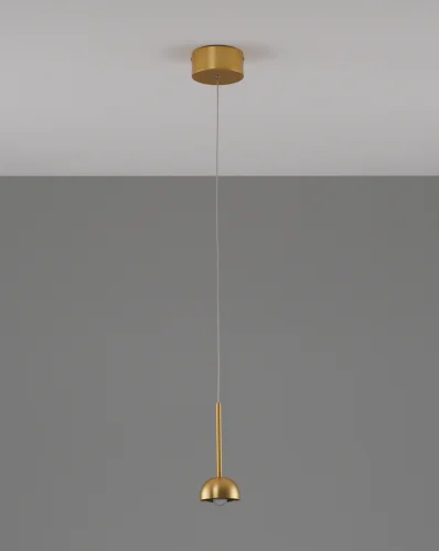 Светильник подвесной LED Fiona V10894-PL Moderli золотой 1 лампа, основание золотое в стиле современный  фото 2
