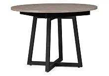 Деревянный стол Регна черный / бежевый  504218 Woodville столешница бежевая из лдсп