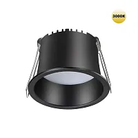 Светильник точечный LED Tran 359233 Novotech чёрный 1 лампа, основание чёрное в стиле современный хай-тек 