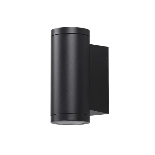 Настенный светильник уличный LED Long 7071/8WL Odeon Light уличный IP65 чёрный на 1 лампу, плафон чёрный в стиле минимализм LED
