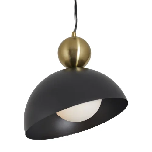 Светильник подвесной Bowl FR5439PL-01B Freya чёрный 1 лампа, основание чёрное в стиле арт-деко современный  фото 3