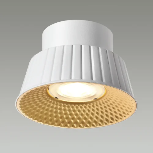 Светильник накладной LED Mali 6644/6CL Odeon Light белый 1 лампа, основание белое в стиле хай-тек круглый фото 4