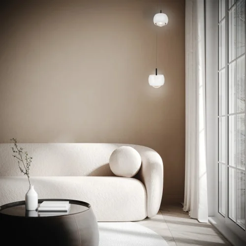 Светильник подвесной LED Roller 8405 Mantra белый 1 лампа, основание чёрное в стиле хай-тек современный  фото 3