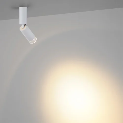 Светильник накладной LED Ligo 7136/8CL Odeon Light белый на 1 лампу, основание белое в стиле современный хай-тек трубочки фото 5