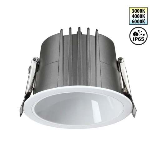 Светильник точечный LED Lang 359426 Novotech белый на 1 лампу, основание белое в стиле современный хай-тек круглый