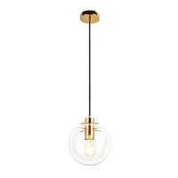Светильник подвесной Selene 2033-A LOFT IT прозрачный 1 лампа, основание золотое в стиле модерн лофт шар