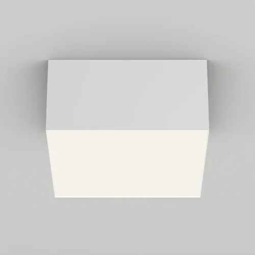 Светильник накладной LED Zon C032CL-12W4K-SQ-W Maytoni белый на 1 лампу, основание белое в стиле современный фото 6