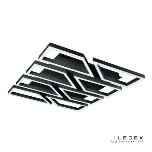 Люстра потолочная LED с пультом Stellar 8302-1050x810B-X-T BK iLedex чёрная на 1 лампу, основание чёрное в стиле современный хай-тек с пультом квадраты фото 3