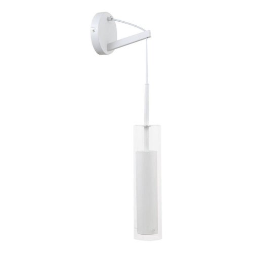 Бра Aenigma 2557-1W Favourite белый прозрачный на 1 лампа, основание белое в стиле современный 