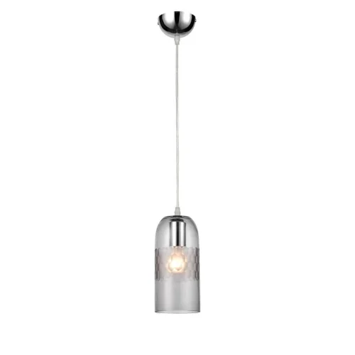 Светильник подвесной Lucky VL5393P11 Vele Luce серый чёрный 1 лампа, основание хром в стиле современный 