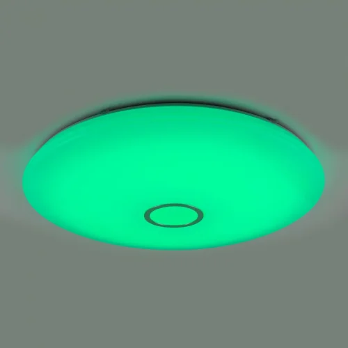 Люстра потолочная LED с пультом Старлайт Смарт CL703A141G Citilux белая на 1 лампа, основание белое в стиле современный хай-тек с пультом яндекс алиса голосовое управление фото 5