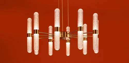 Светильник подвесной LED Alias FR2050PL-L50BS Freya прозрачный на 20 ламп, основание латунь в стиле классический фото 3 Светильник подвесной LED Alias FR2050PL-L50BS Freya прозрачный на 20 ламп, основание латунь в стиле классический фото 3