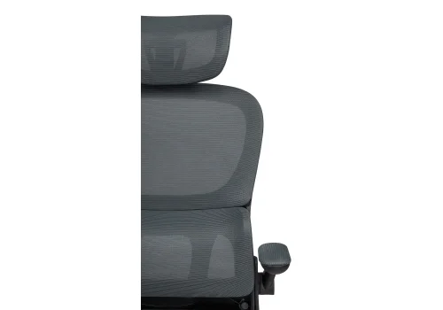 Компьютерное кресло Sprut dark gray 15622 Woodville, серый/сетка, ножки/пластик/чёрный, размеры - *1270***640*670 фото 9