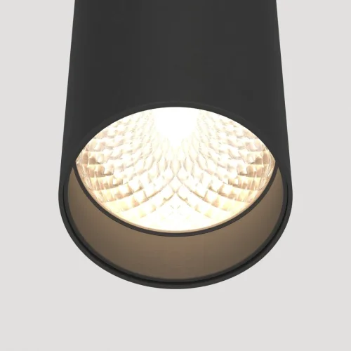 Светильник подвесной LED FOCUS LED P072PL-L12B4K Maytoni чёрный 1 лампа, основание чёрное в стиле хай-тек современный трубочки фото 3