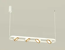 Светильник подвесной XB9163102 Ambrella light белый золотой 4 лампы, основание белое в стиле хай-тек современный 