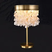 Настольная лампа VERONA TAB B 212706-23 ImperiumLoft прозрачная на 4 лампы, основание латунь металл в стиле современный 