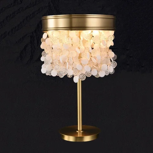 Настольная лампа VERONA TAB B 212706-23 ImperiumLoft прозрачная на 4 лампы, основание латунь металл в стиле современный 