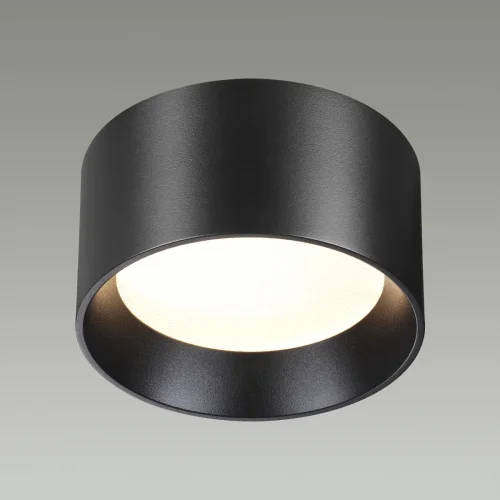 Светильник накладной LED Oben 6621/10CL Odeon Light чёрный 1 лампа, основание чёрное в стиле хай-тек круглый фото 4