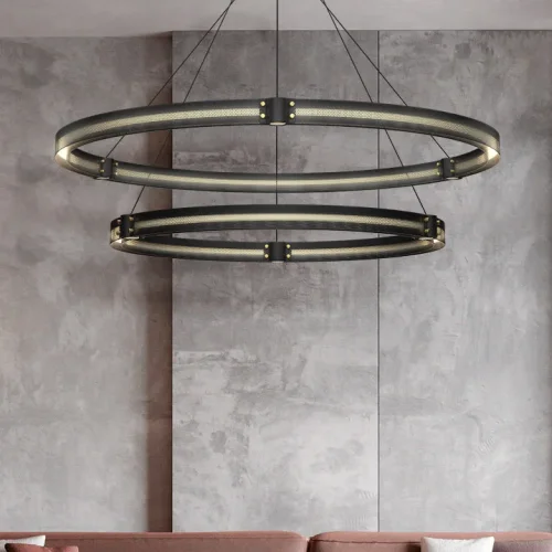 Люстра подвесная HALLVIG D72 201161-23 ImperiumLoft чёрная на 1 лампу, основание чёрное в стиле современный фото 18